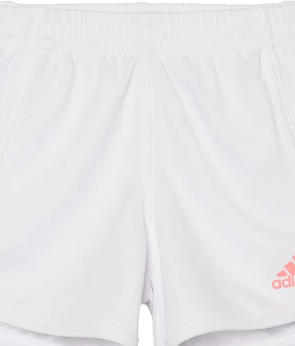 Vista 6 de adidas Pantalones cortos de malla con cintura elástica de 3 rayas, Semi Mint Rush