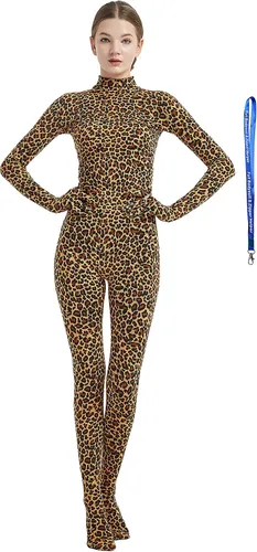 Vista 10 de Overol completo Full Bodysuit para mujer, con cremallera, sin capucha, de licra Spandex, para disfraz Zentai Negro