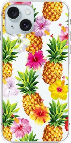 Vista 10 de Blingy's Funda compatible con iPhone 15, divertido estilo gato con patrón de hojas de otoño, lindo diseño de animales de otoño, funda protectora