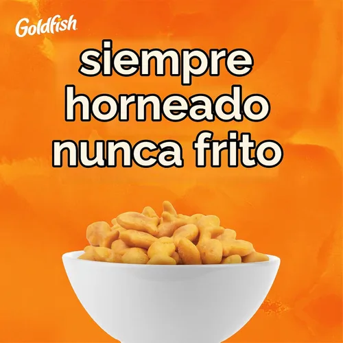 Vista 5 de Goldfish Galletas de queso cheddar, horneadas con grano entero, caja de 27.3 onzas