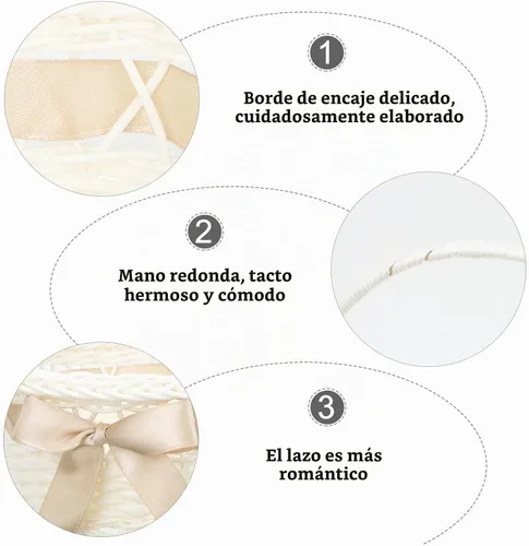 Vista 6 de Cesta de mimbre con asa, cesta de flores de ratán, huevos de Pascua, cesta de dulces para decoración