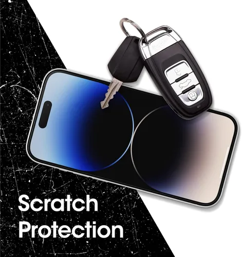 Vista 6 de OtterBox AMPLIFY - Protector de pantalla de cristal antimicrobiano con luz azul para iPhone 14 Pro (solamente), respuesta táctil impecable