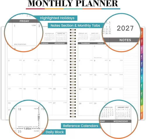 Vista 3 de Indeme Agenda 2027 – Agenda mensual 2027, calendario mensual 2027