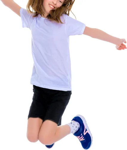 Vista 5 de Ruisita Paquete de 6 pantalones cortos de baile para niñas, pantalones cortos de ciclismo, transpirables y seguros, Gris, azul marino, blanco