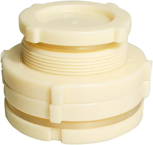 Vista 8 de Quickun Adaptador de conector de tanque de agua de mamparo ABS de 1 pulgada con enchufes a granel de tubería (juego de 2)