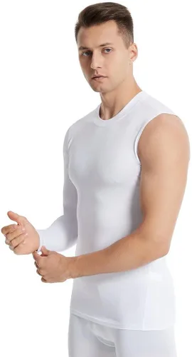 Vista 6 de New Compression Shirts for Men 12 Single Arm Long Sleeve Athletic Base Layer Undershirt Gear T Shirt for Workout Basketball