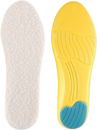 Vista 2 de Exceart Plantillas cálidas de invierno para deportes, insertos de forro polar, plantillas de zapatos suaves para mujeres y hombres, zapatos, botas