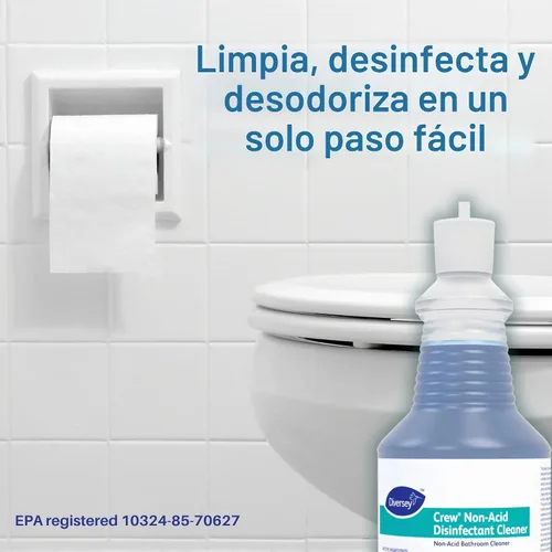 Vista 7 de CREW Limpiador de baño desinfectante multiusos sin ácidos, floral fresco, 32 onzas