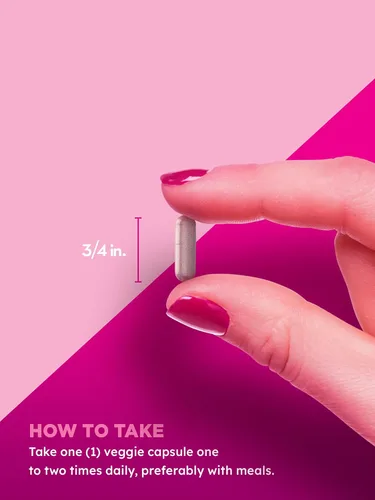 Vista 3 de PINK Probióticos para mujeres Cápsulas de apoyo para la salud digestiva más arándano 50 unidades Suplemento vegetariano, sin OMG y sin gluten