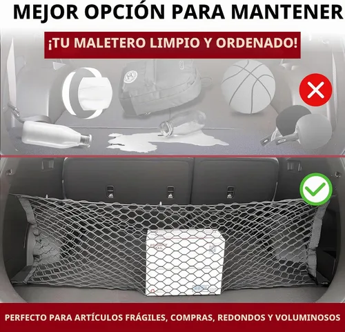 Vista 4 de Red de carga de malla estilo sobre para maletero compatible con HYUNDAI Santa FE 2013-2024 – Accesorios de coche – Organizadores y almacenamiento