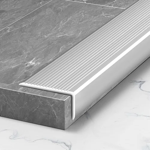Vista 16 de ARCVOX Protector de borde de umbral en forma de L, tiras de transición para pisos resistentes a la suciedad, protector de borde de aluminio