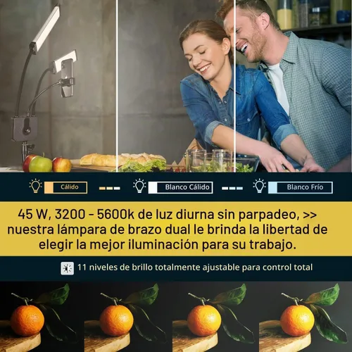 Vista 4 de CENOZ - Lámpara de pestañas para extensiones de pestañas, 5800 lúmenes, luz esteticista para extensiones de pestañas con soporte de trípode