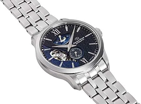 Vista 3 de Orient Star RK-AV0B03B - Reloj automático para hombre diseño de esqueleto color plateado