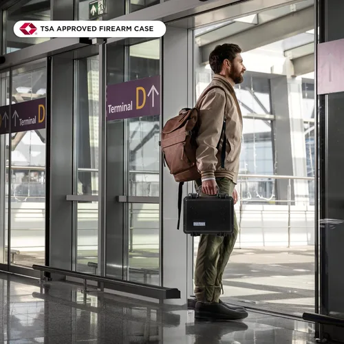 Vista 8 de Durabox Estuche Resistente a Todas Las Condiciones Climáticas 10 x 9 x 5” - Estuche de Viaje con Carcasa Rígida Aprobada por la TSA con Espuma