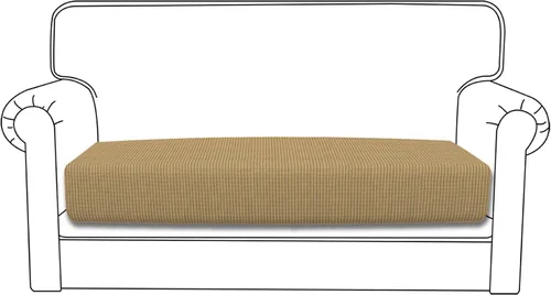 Vista 75 de Easy-Going - Funda de cojín elástica individual para sofá biplaza, sillón, funda de cojín protectora, suave, flexible con parte inferior elástica