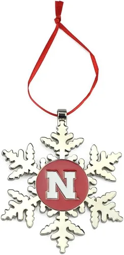 Vista 19 de Adorno navideño de copo de nieve de Alabama Crimson Tide