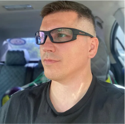 Vista 2 de Gafas de seguridad con lentes de lectura completa con lectores, gafas protectoras de lectura para hombres