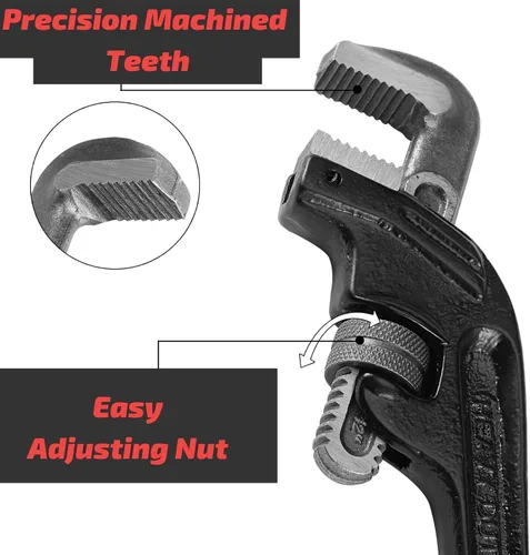 Vista 3 de Mr. Pen- End - Llave de tubo, 12 pulgadas, llave de tubo desplazada, herramientas de plomería Llave de tubería, llave grande, llave de fontanería