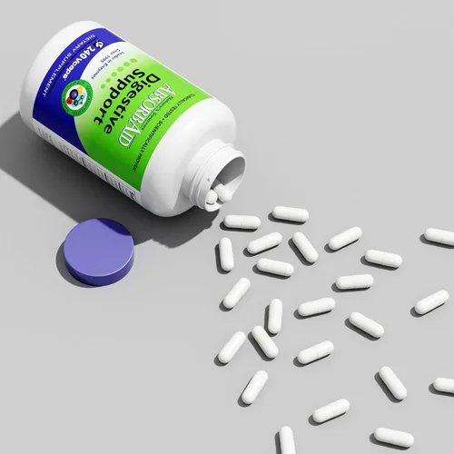 Vista 3 de AbsorbAid Enzimas digestivas 240 vCaps, probado para aumentar la absorción de nutrientes vitales hasta en un 71%