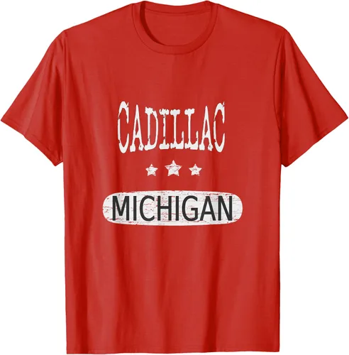 Vista 88 de Vintage Cadillac Michigan Camiseta