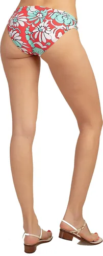 Vista 2 de Trina Turk - Vestido de baño para mujer - parte inferior corrugada a los lados