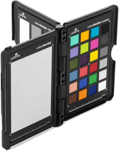 Vista 6 de Calibrite ColorChecker Passport Video 2 Kit portátil de calibración de color para foto/video, objetivos clásicos de 24 parches y balance de blancos