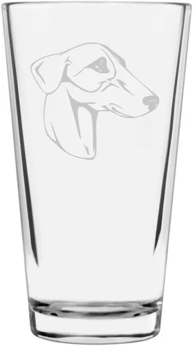 Vista 98 de Podenco Canario - Vaso de pinta de 16 onzas con temática de perro personalizado