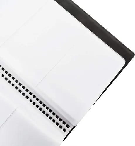 Vista 5 de ZUFECY Organizador de tarjetas de visita, libro portatarjetas portátil, almacenamiento de fundas de archivo, 120 tarjetas