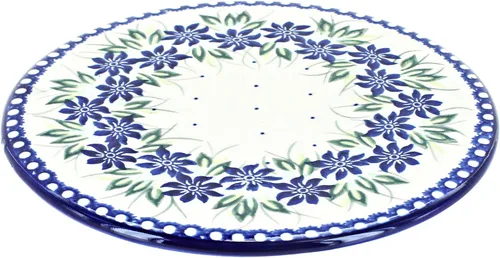 Vista 5 de Blue Rose - Salvamanteles Atlantis amarillos, 7.5 pulgadas de diámetro, soporte de cerámica para placa caliente, accesorio decorativo para mesa