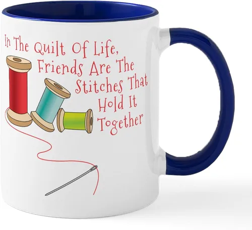 Vista 165 de CafePress Ascii - Taza de café de cerámica, taza de té, 11 onzas