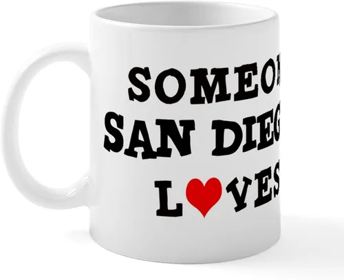 Vista 27 de CafePress I Love San Diego - Taza de café de cerámica (11.0 fl oz)