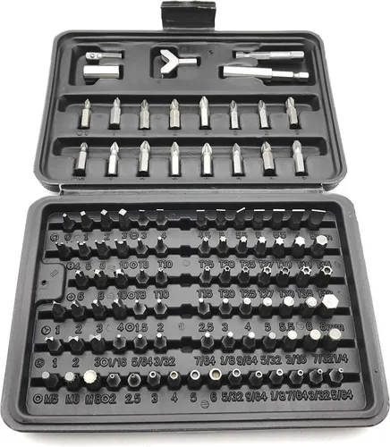 Vista 10 de Juego de puntas de seguridad Phillips Torx Hex Star de 33 piezas a prueba de manipulaciones [P/N: ET001-33-BK]