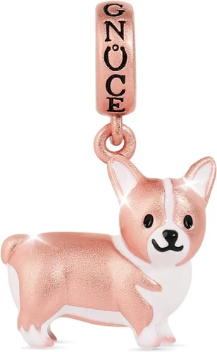 Vista 22 de GNOCE Dije de cuentas de perro para mujer, collar de plata para ella, regalo de joyería Perro Collie de 2 órdenes