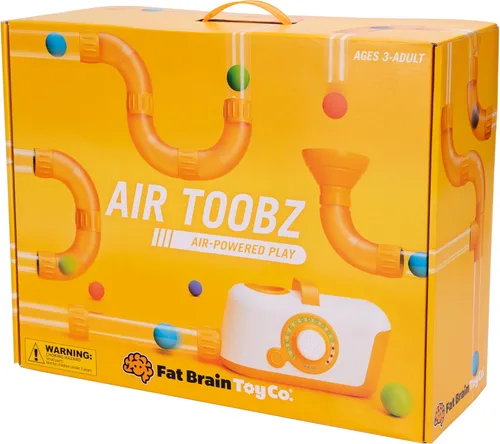 Vista 2 de Fat Brain Toys The Original Air Toobz, juguetes de construcción STEM impulsados por aire para niños y adolescentes, juguetes de construcción