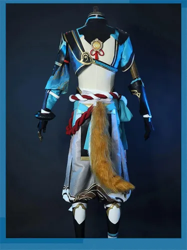 Vista 5 de Genshin Impact Gorou - Disfraz de cosplay para Halloween carnaval Navidad cosplay espectáculo de cómic con máscara