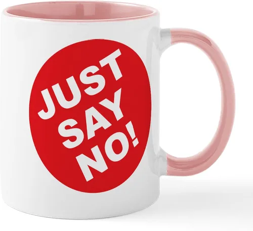 Vista 6 de CafePress Just Say No! Taza de café de cerámica de 11 oz (11.0 fl oz)