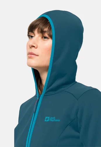 Vista 2 de Jack Wolfskin Sudadera con capucha Baiselberg Fz W para mujer Azul Coral