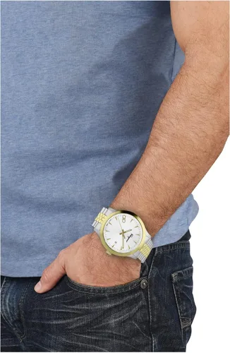 Vista 4 de Salvatore Ferragamo Mens Silver 40 mm Ferragamo Duo Watch SFCV01422