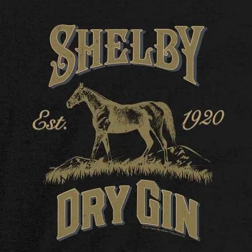 Vista 3 de Pop Threads Peaky Blinders Shelby Dry Gin - Camiseta de manga larga