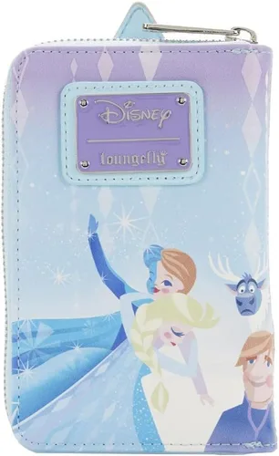 Vista 3 de Loungefly Disney Frozen Princess Castle - Cartera con cremallera alrededor de Frozen talla única, Frosten, Disney Frozen Princess Castle - Cartera