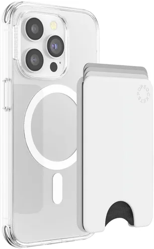 Vista 40 de Cartera para teléfono PopSockets con patada expandible, tarjetero para teléfono - Negro