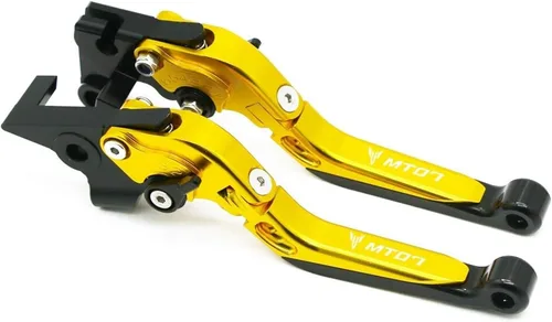Vista 24 de Palancas de embrague de freno plegables ajustables para motocicleta para Yamaha MT-07 FZ-07 FZ07 MT07 2014 2023 Manijas de control delantero