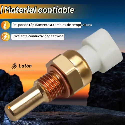 Vista 2 de Sensor de temperatura del refrigerante, sensor de temperatura del agua ECT, interruptor de temperatura compatible con Chevrolet Tahoe Malibu