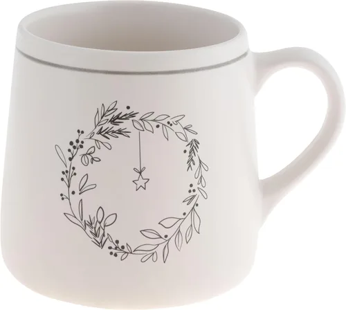 Vista 9 de Karma Gifts, Taza Blanca de Invierno, Árbol de Navidad 18 OZ