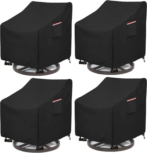 Vista 22 de okcool Funda para Mesa Auxiliar de Mimbre de Patio, Impermeable, Cuadrada, Funda para Mesa Auxiliar Pequeña de Patio, Adecuada para Mesa Auxiliar