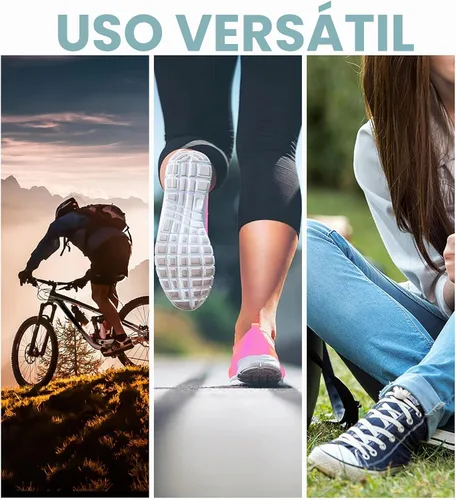 Vista 6 de Compression Ankle Socks for Men & Women – Stretch Fit, Cushioned Support & Breathable Comfort, Size 7-10 Negro (surtido) - Paquete de 6