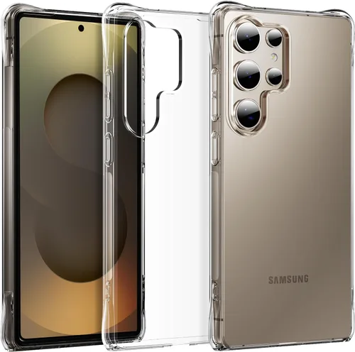 Vista 14 de Funda para Samsung Galaxy S21 Plus, ultra delgada y flexible, TPU resistente a los arañazos, gel de goma suave de silicona protectora transparente