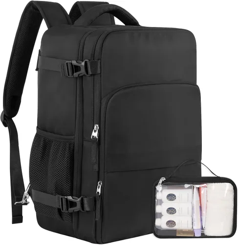 Vista 20 de Mochila de Viaje Sinaliy, Verde militar, Grande, Viajes