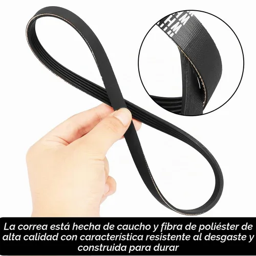 Vista 4 de Nueva Correa de Transmisión WH01X24180 para Lavadora Compatible con Lavadora GE, Reemplazo de Correa AP6024314, 4455970, PS11736832, 290d1101p002