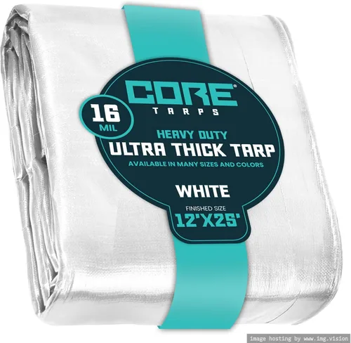 Vista 153 de Core Tarps - Lona resistente de 16 mm. / .62 pulgadas, impermeable, resistente a los rayos ultravioleta, a prueba de rasgaduras y roturas, lona